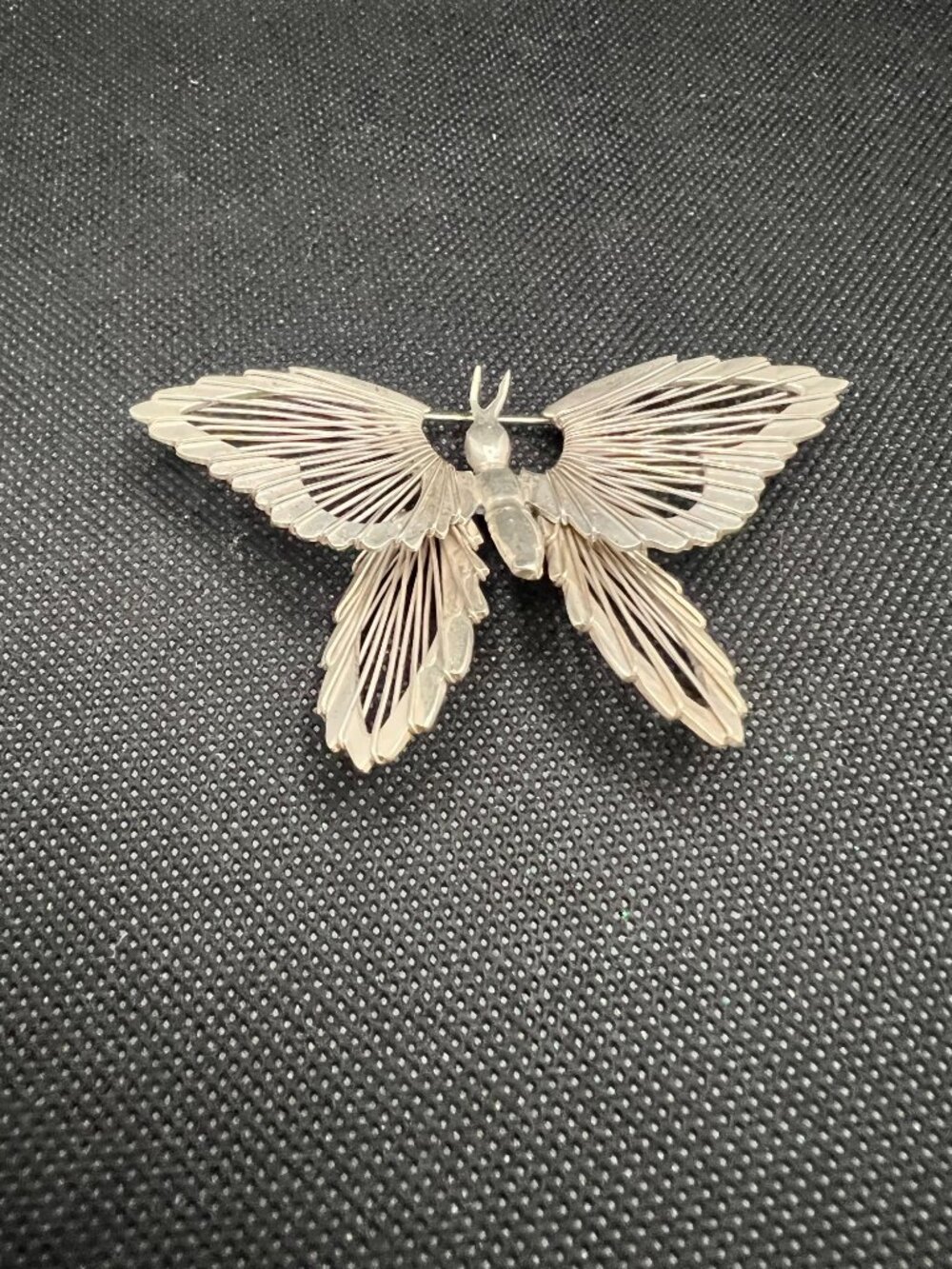 Sterling Silver Taxco TC-202 Mexican Butterfly Brooch Pin 925 24.1 g - Picture 2 of 6